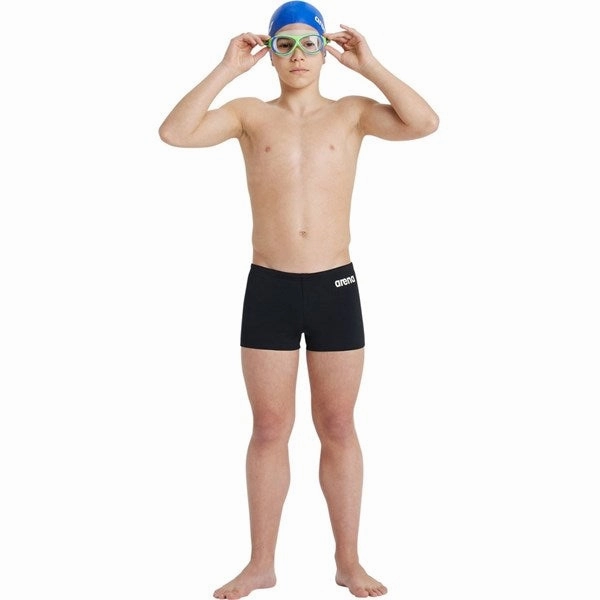 Arena Team Swim Shorts Solid Black-White Holiday Adventure Neutral-Tones