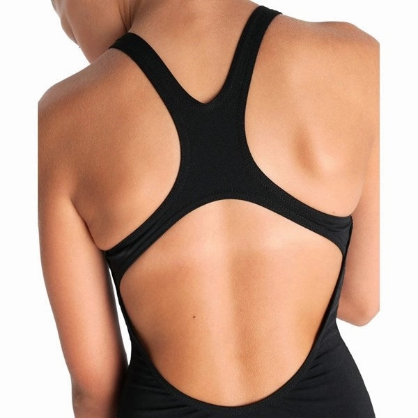 Arena Team Swim Suit Swim Pro Solid Black-White Quick Recovery Fabric Beaded-Design