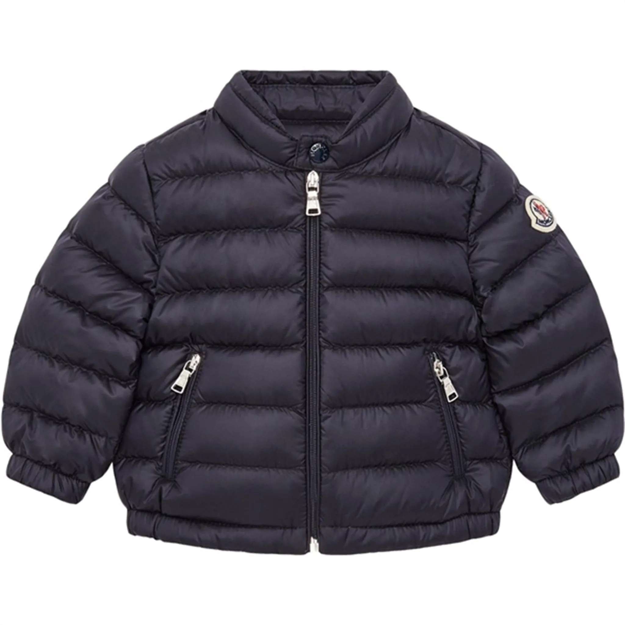 Moncler Acorus Jacket Navy Playful pattern shirt Quilted-Texture