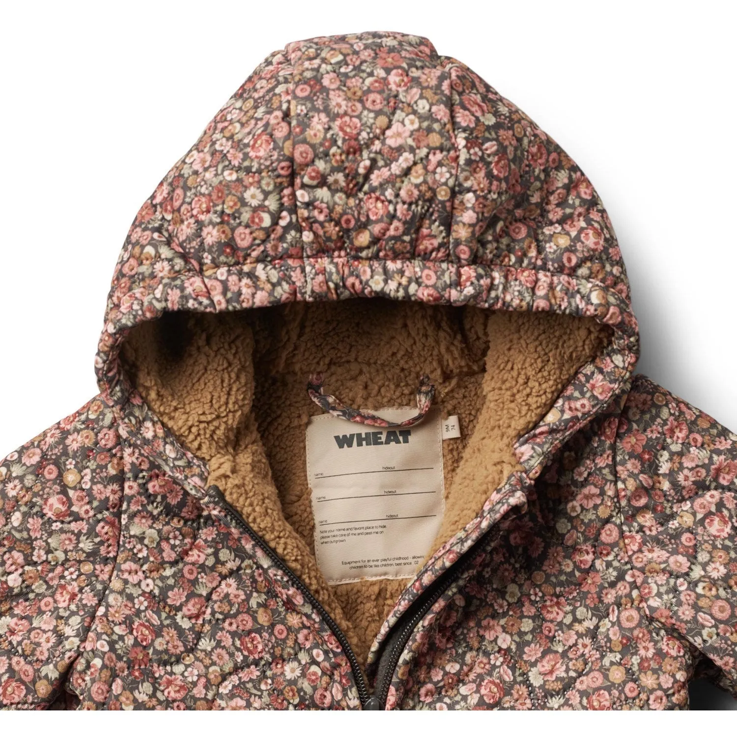 Wheat Raven Wild Flowers Thermosuit Hayden Embroidered-Sleeve