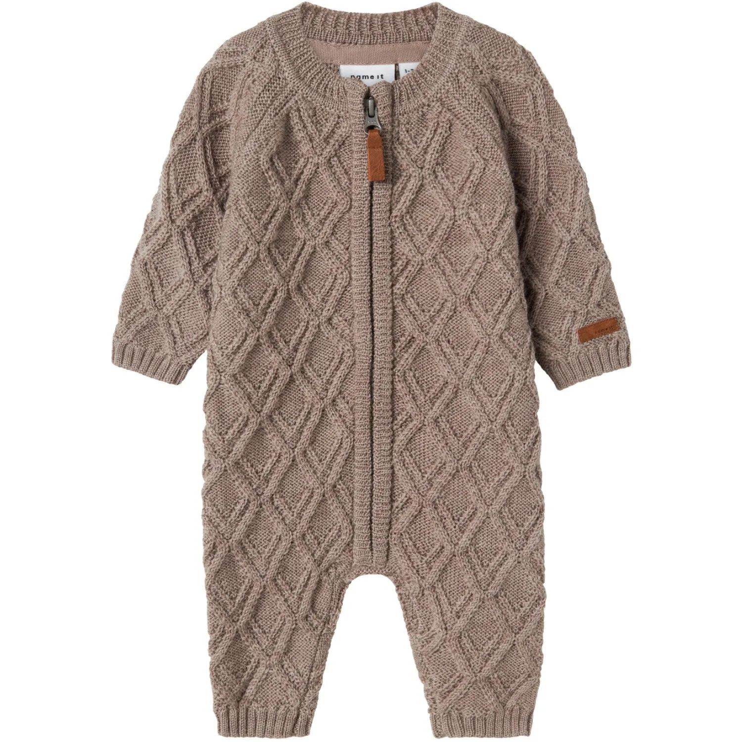 Name It Satellite Nbnwruni Wool Ls Knit Suit Romantic-Detail Tall-Fit