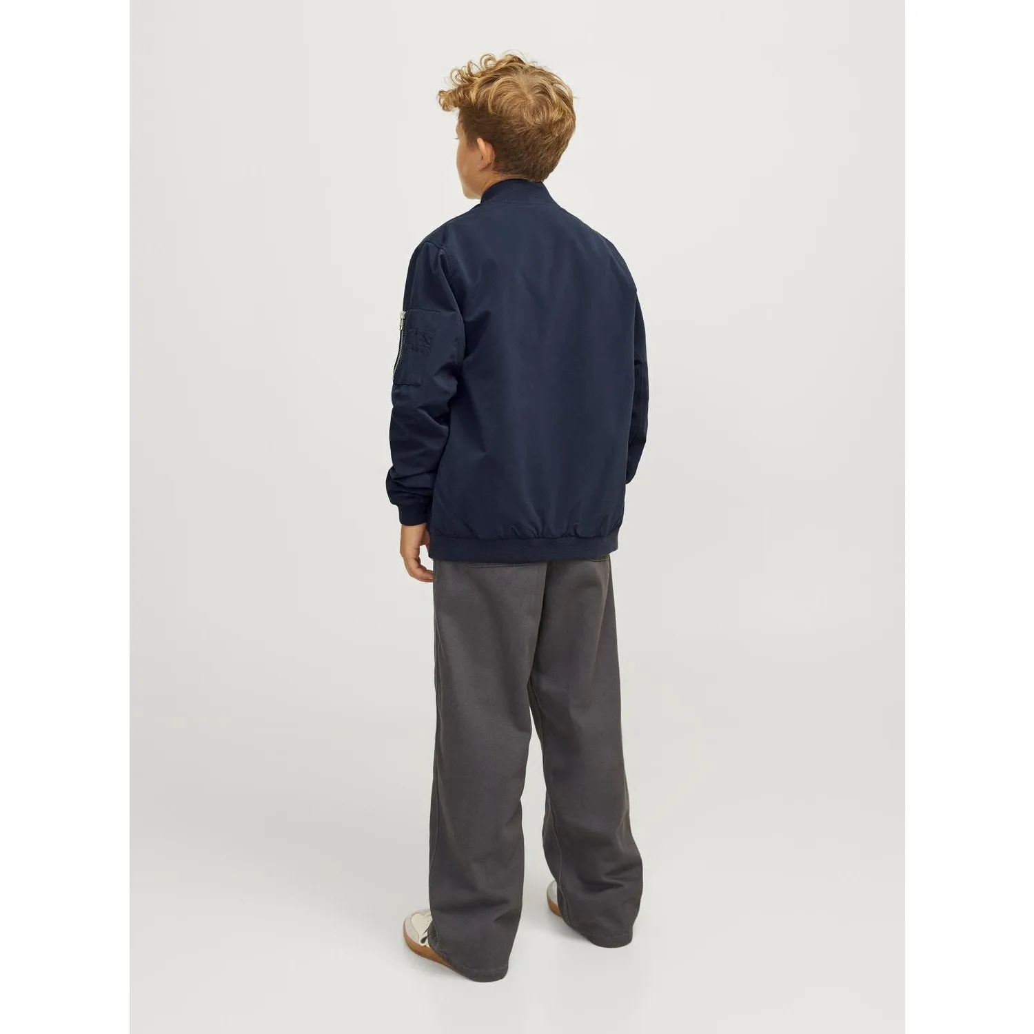 Jack & Jones Junior Navy Blazer Rush Bomber Jacket Noos multiple pockets