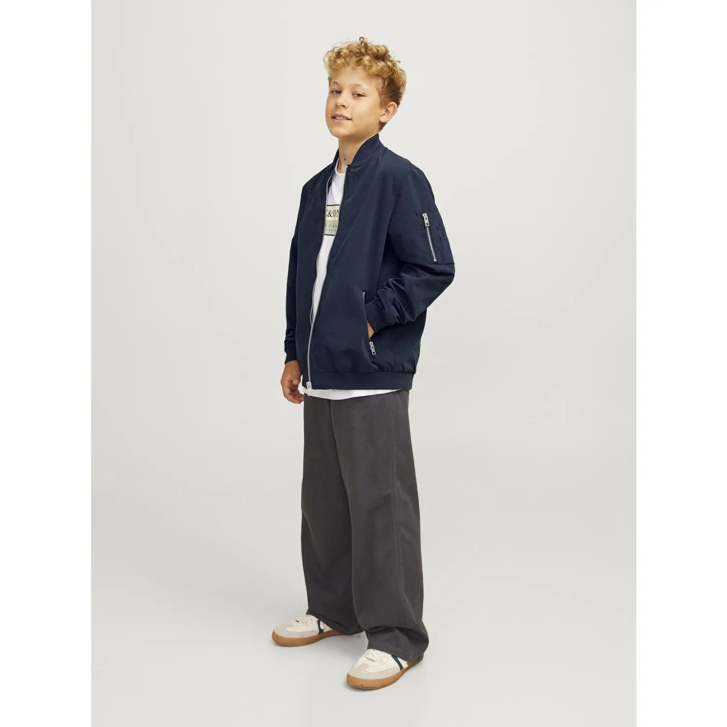 Jack & Jones Junior Navy Blazer Rush Bomber Jacket Noos Pub