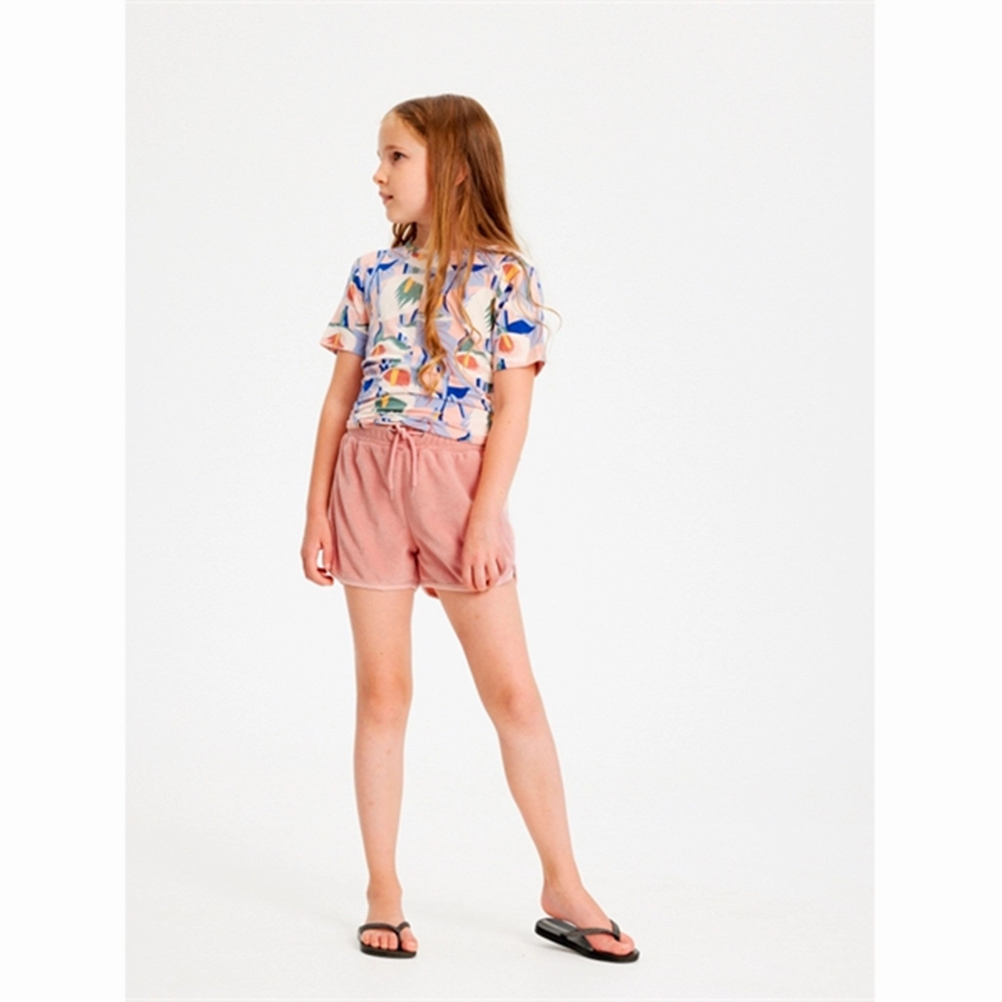 THE NEW Peach Beige Gladys Terry Shorts adult clothing