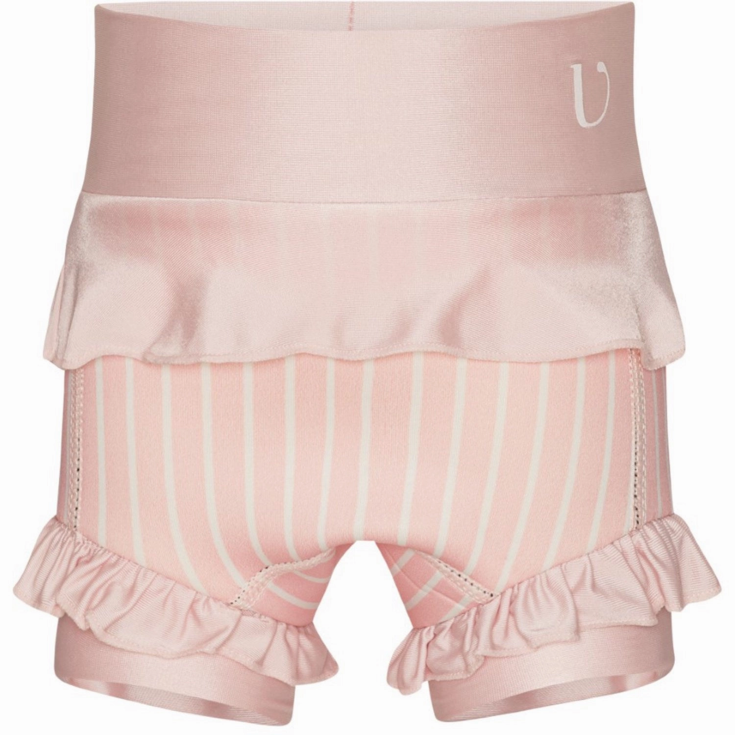 Flattering-Cut Vanilla COPENHAGEN English Rose Striped Swim Trunks Neo