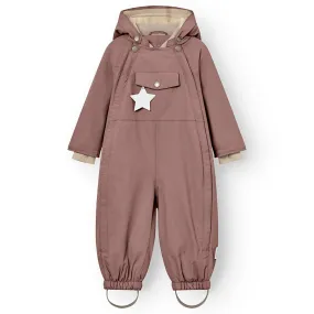 Mini A ture Light plum Wisti Fleece Snowsuit Elegant event blouse
