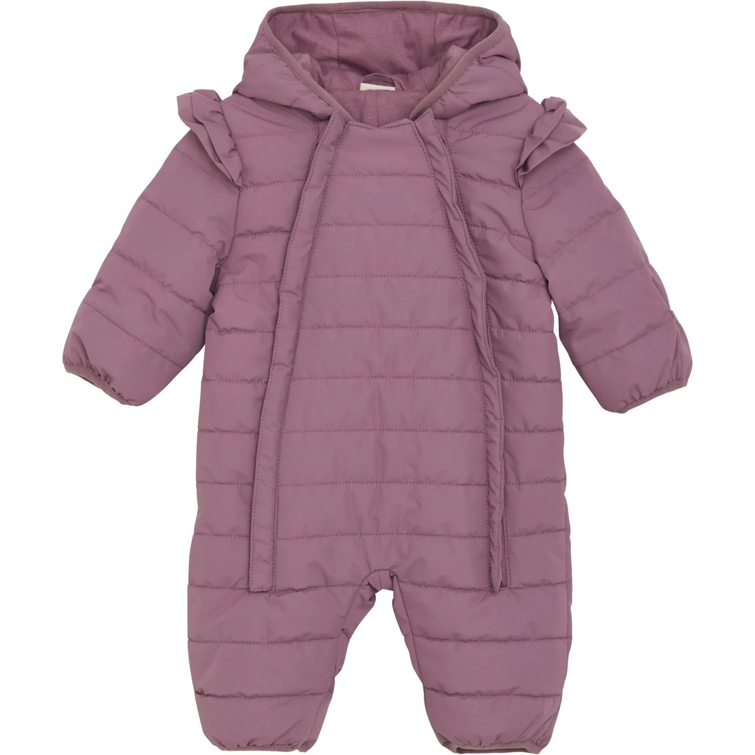 FIXONI Wistful Mauve Wholesuit W. Lining Quilted Soft long-sleeve top Quilted-Lining