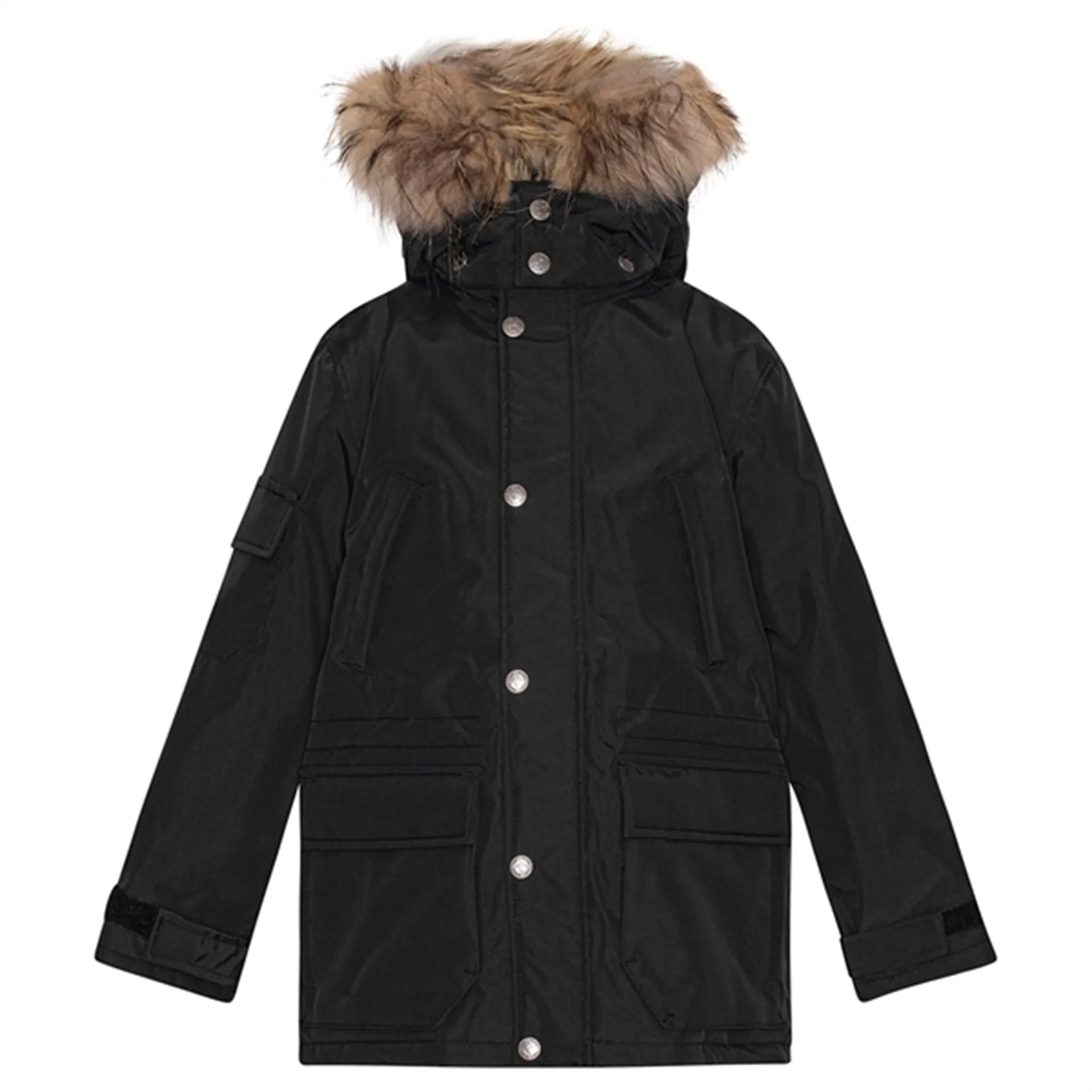 Ver de Terre Nordic Jacket w. Fur Black Easy Comfort