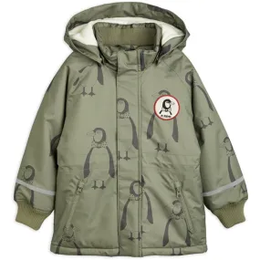 Mini Rodini Penguin K2 Parka Jacket Green Street Function