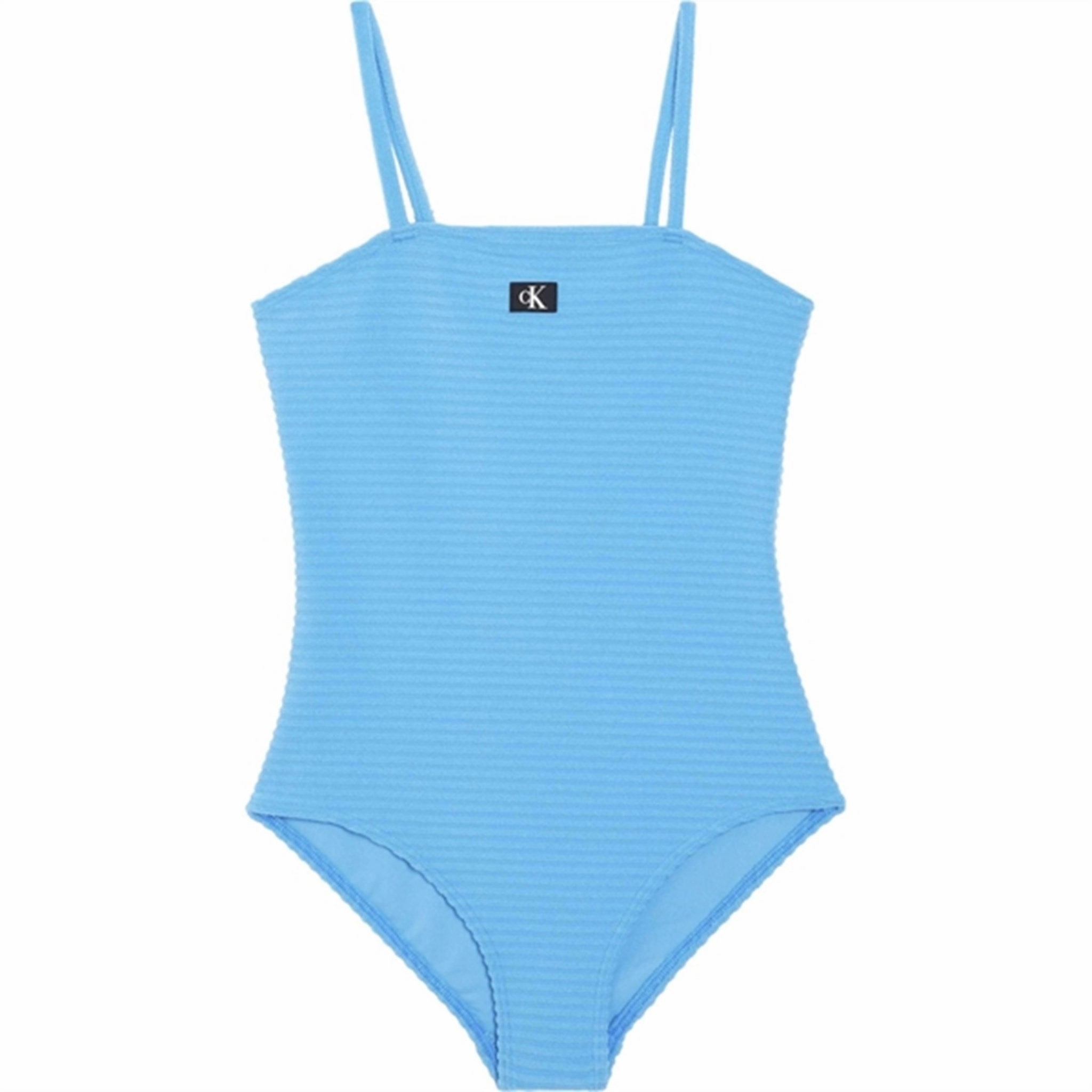 Calvin Klein Swimsuit Malibu Blue Sunshine Style Lightweight Mesh