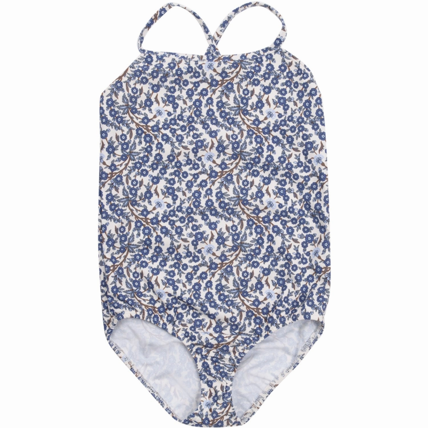 Recycled Polyester Blend Reinforced Gusset Petit Crabe Empress B Barbara Swimsuit - Made With Liberty? Fabric