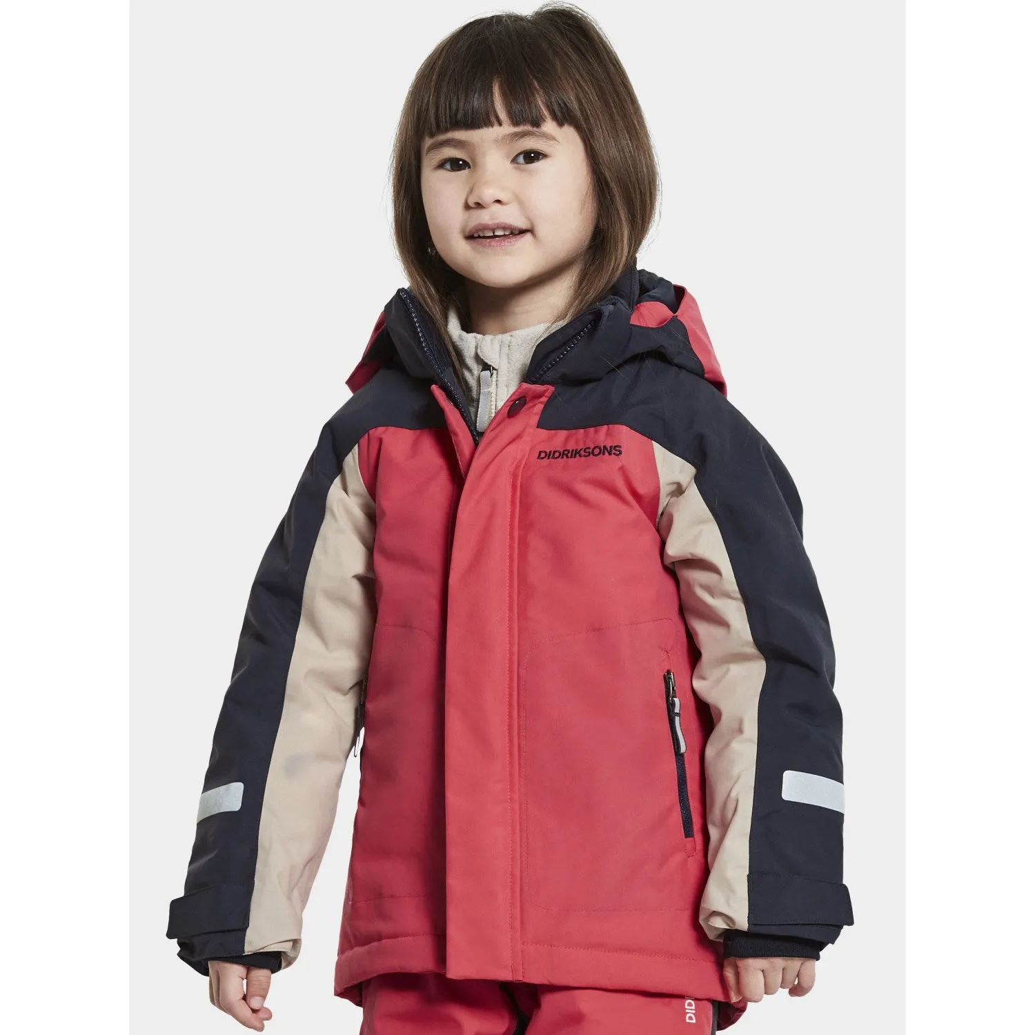 Heavy Duty Zipper Didriksons Modern Pink Neptun Kids Jacket