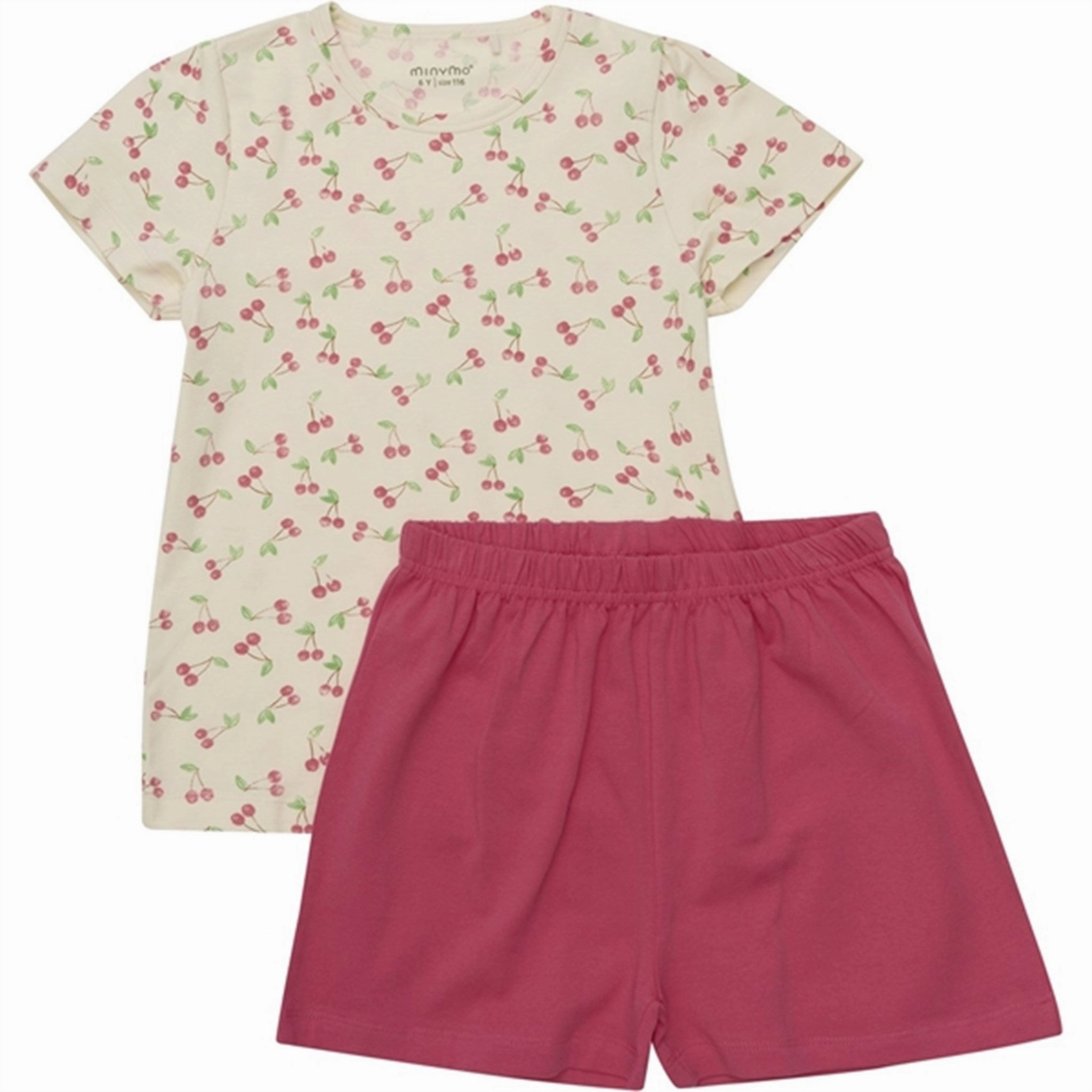 Minymo Pink Dogwood 2-delt Set AOP cool tones