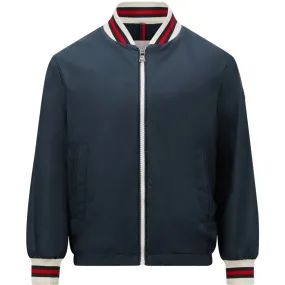 Moncler Blue Night Maki Bomber Jacket Transform Sustain