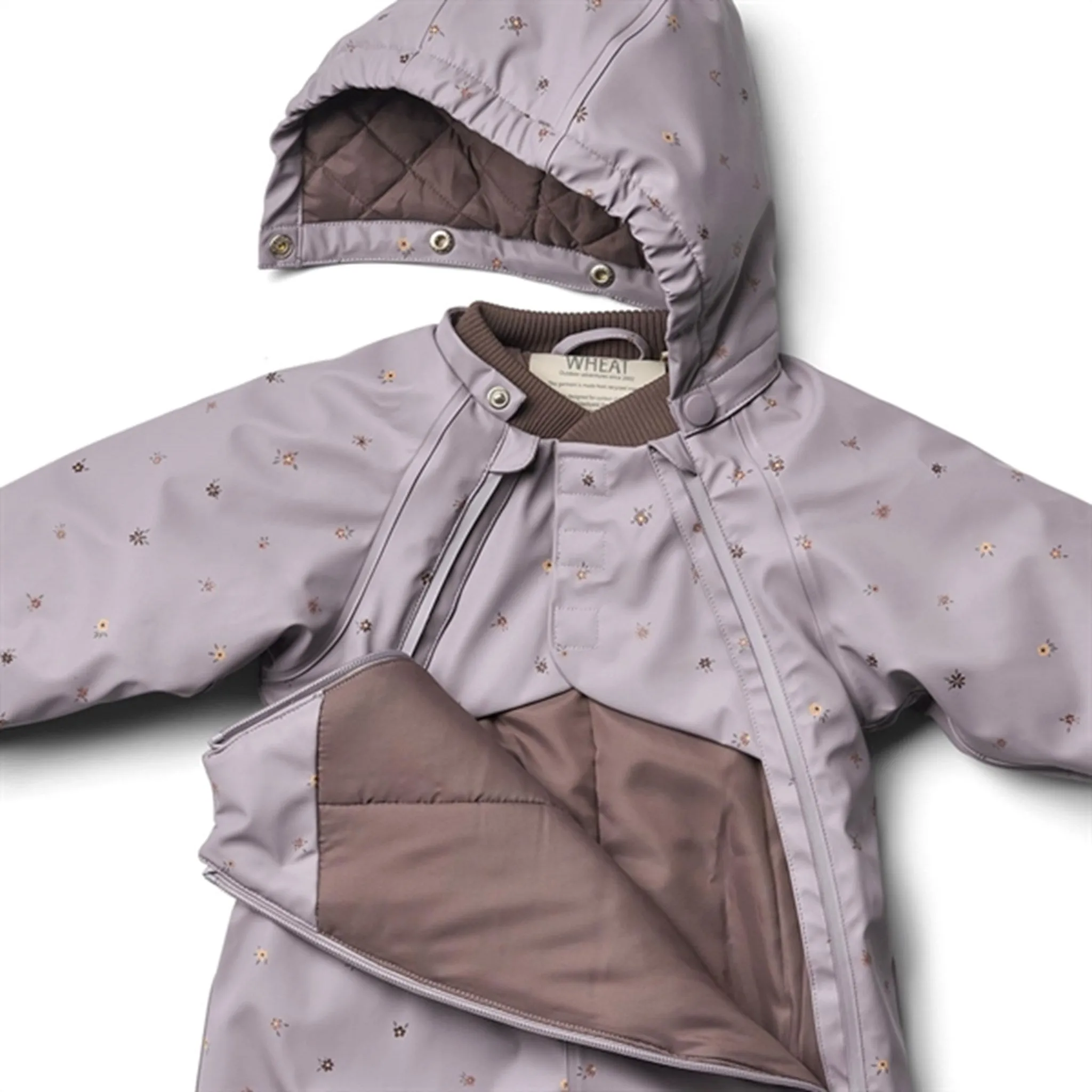Wheat Wintersuit Evig Lavender Flowers Recycled-Material