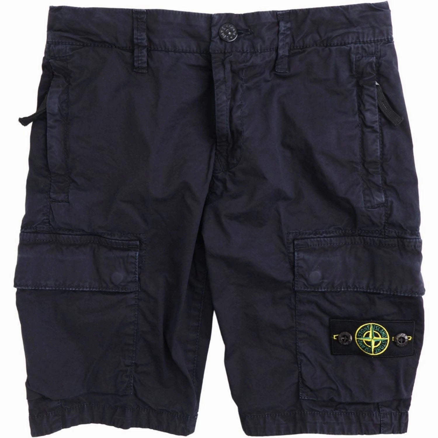Stone Island Navy Blue Shorts Anti Sag Technology quick-dry feature