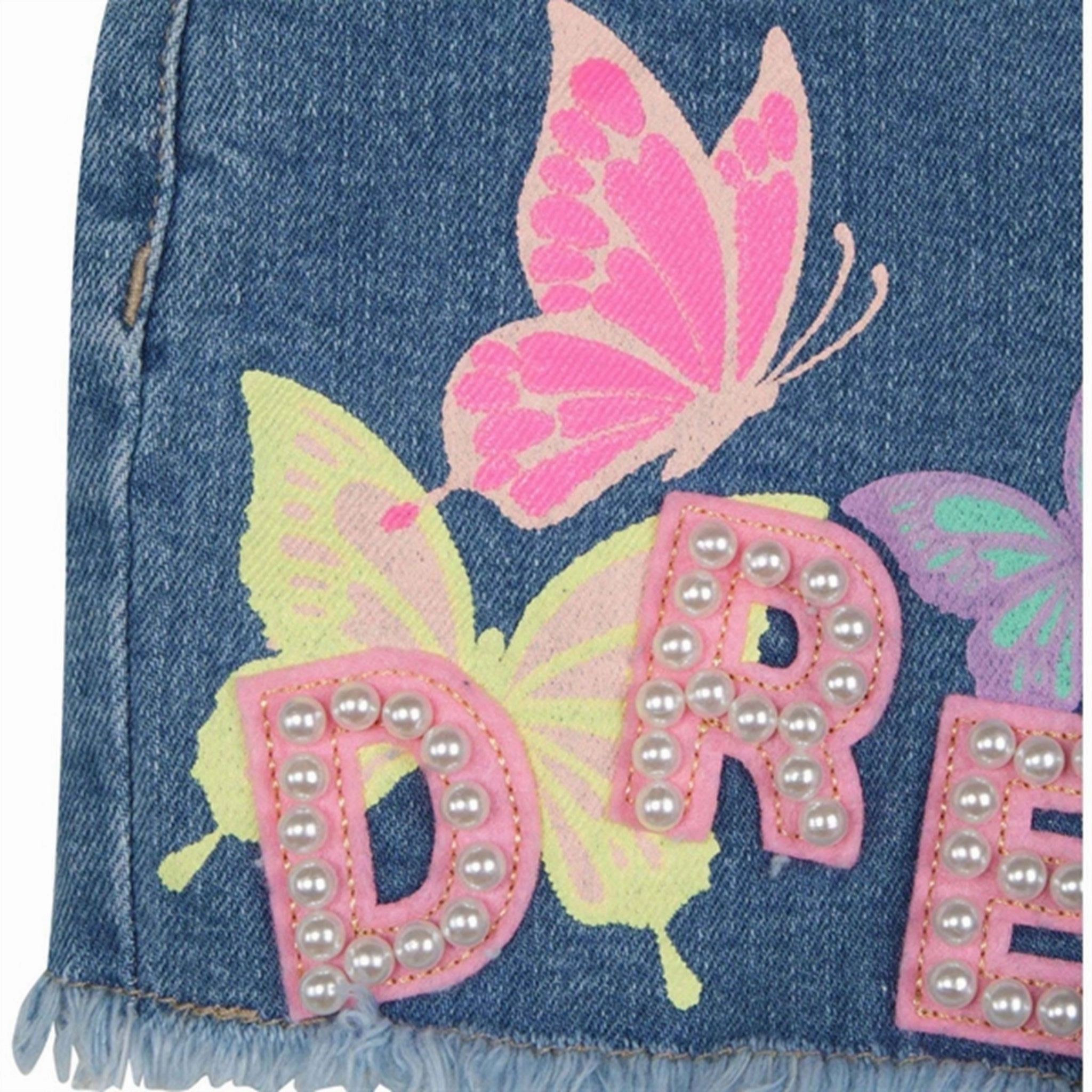 Billieblush Denim Shorts Double Stone/Bleach Active Wear Shorts