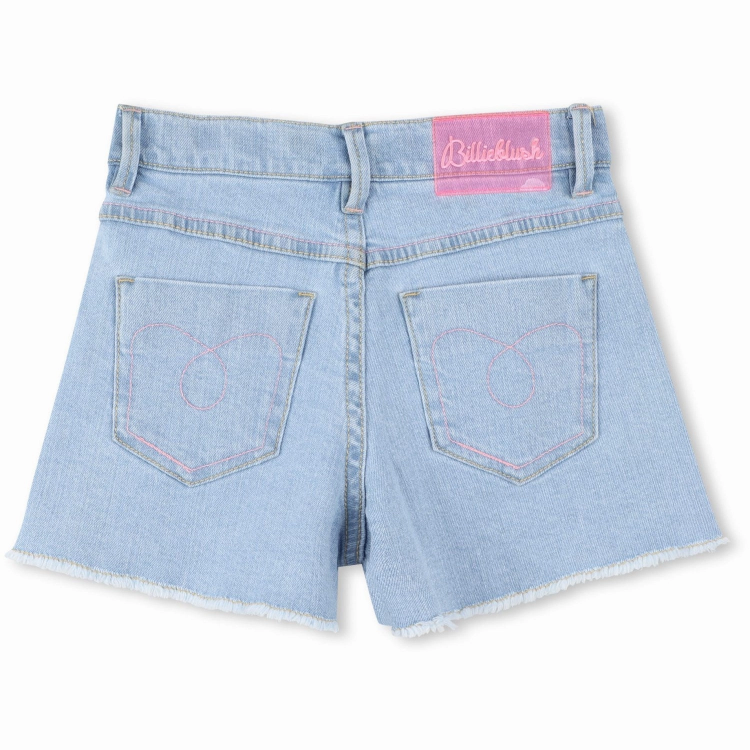 Billieblush Double Stone Bleach Denim Shorts Flatlock stitching Durable Construction