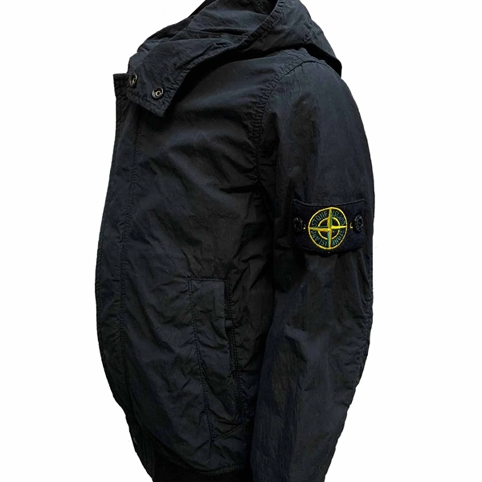 Ventilated Back Panel astronauts Stone Island Junior Jacket Black