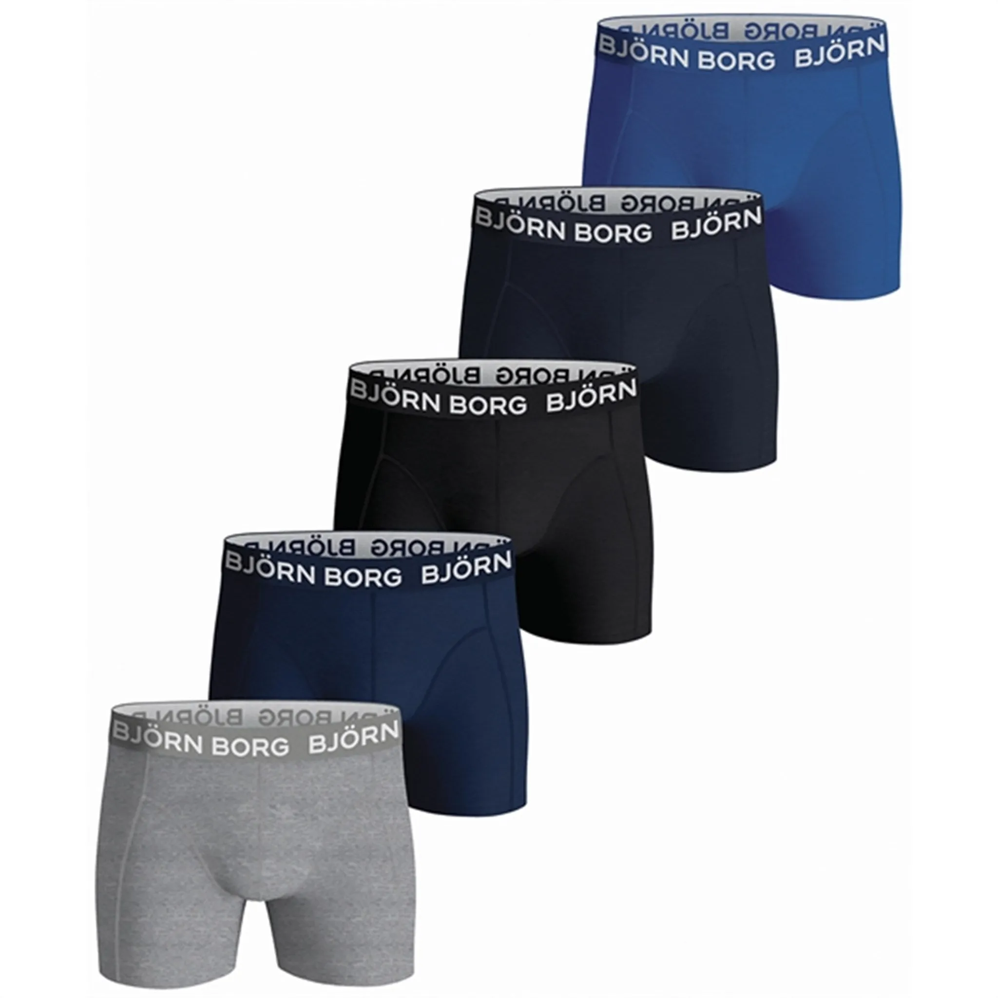Bj?rn Borg Core Boxershort 5-pack Multi Mid Rise Relax Wear
