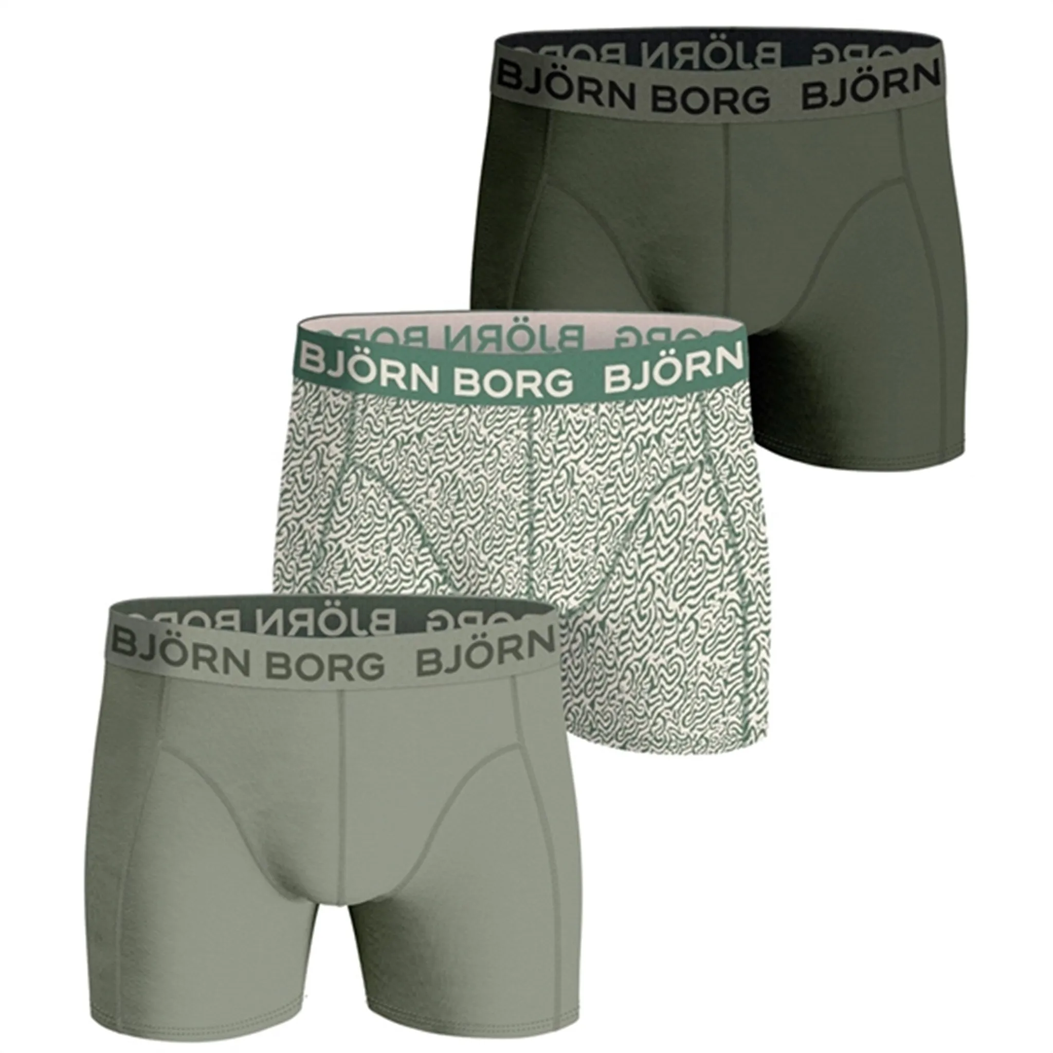 Bj?rn Borg Core Boxershorts 3-pack Multi Minimal Look