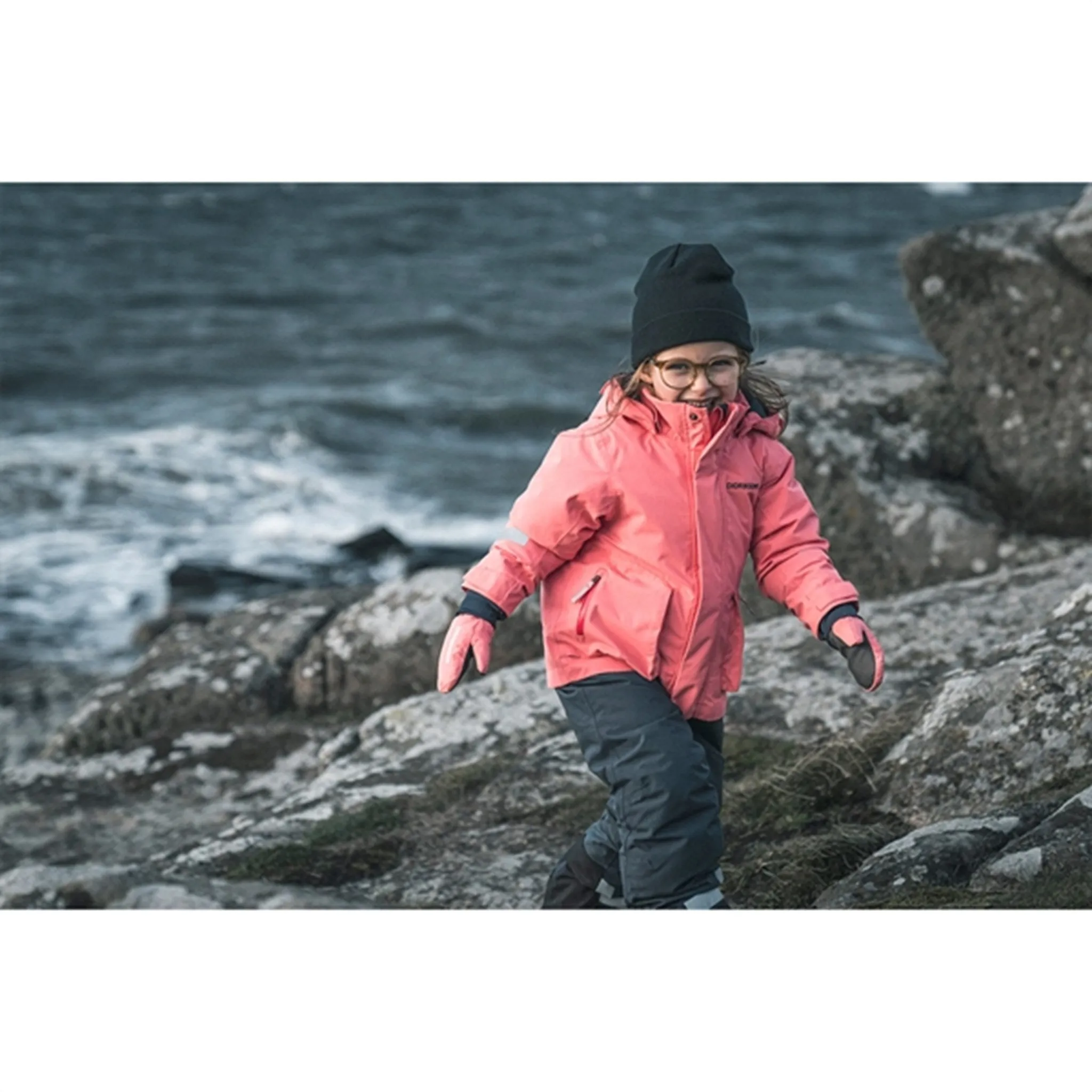 Thermal-Lined Timeless long-sleeve piece Didriksons Arke Peach Rose Wintersuit