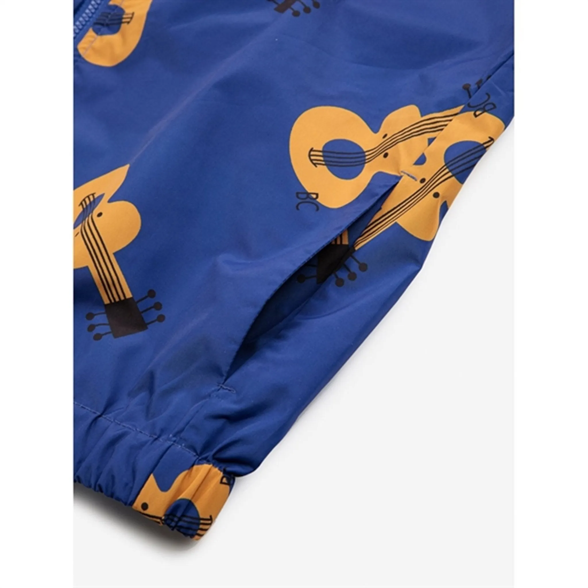 Button Outdoor Ready Bobo Choses Acoustic Guitar All Over Wind Stopper Blue