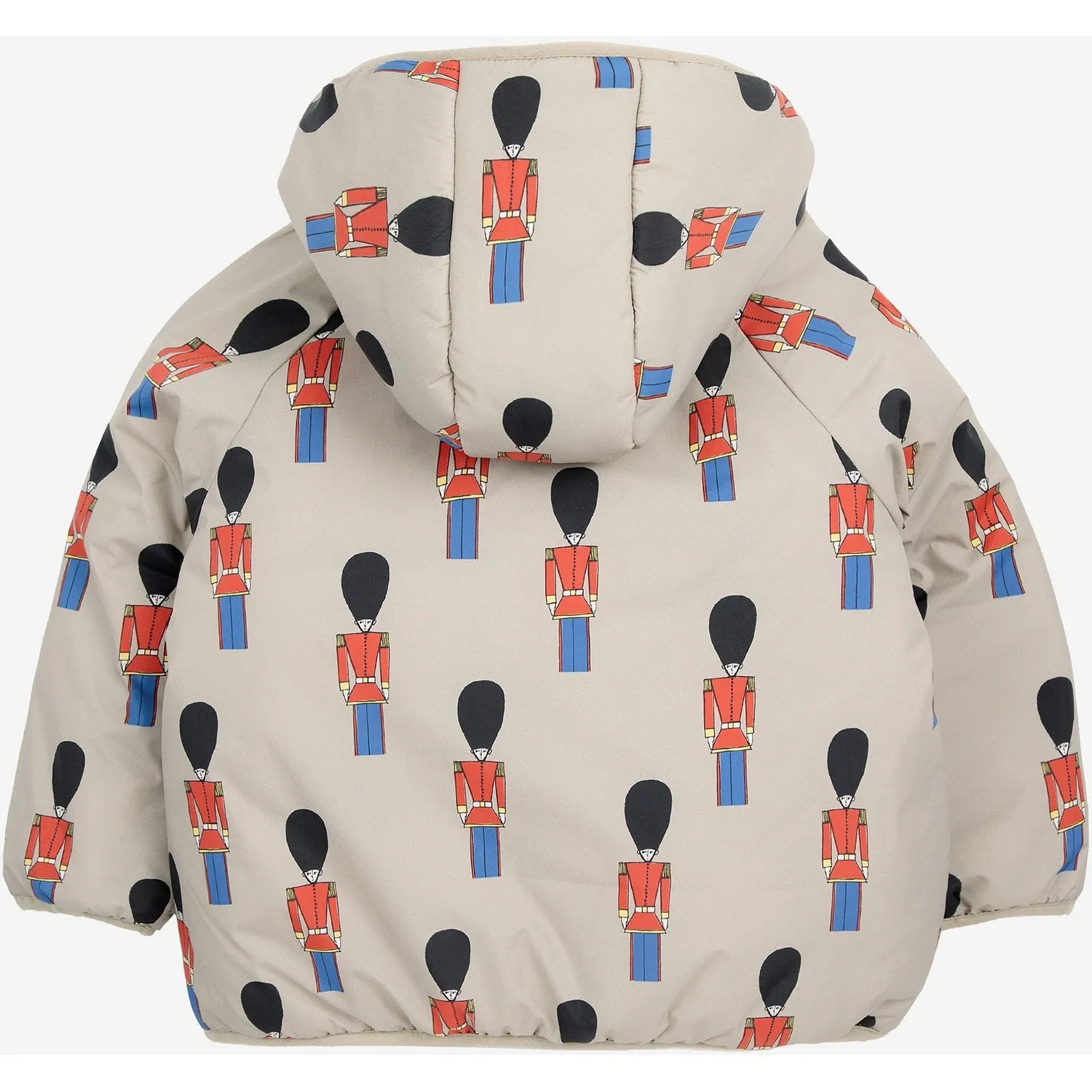 Potential bag Bobo Choses Beige Little Tin Soldiers All Over Padded Anorak