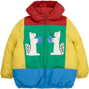 Bobo Choses Multicolor Hungry Squirrel Color Block Anorak Functional-Design Stylish formal blouse