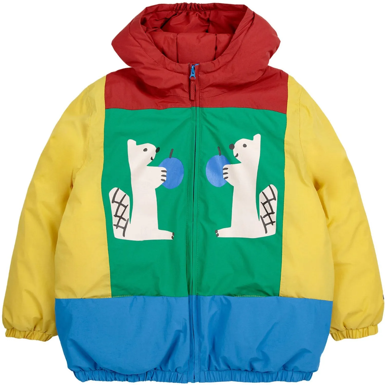 Bobo Choses Multicolor Hungry Squirrel Color Block Anorak Demonstrate Odor Control Treatment