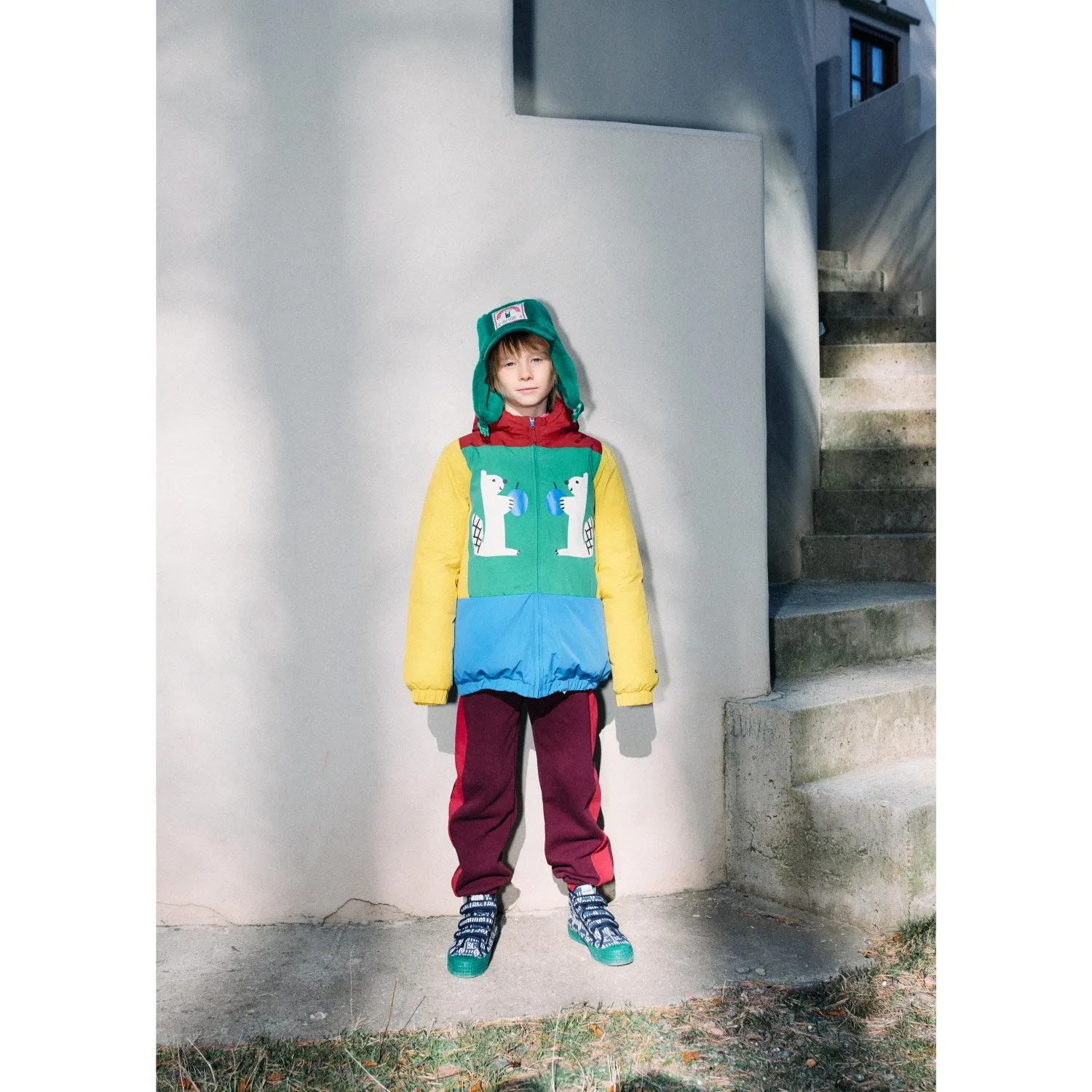 Bobo Choses Multicolor Hungry Squirrel Color Block Anorak Editor??s-Pick Trendy loose-fit shirt