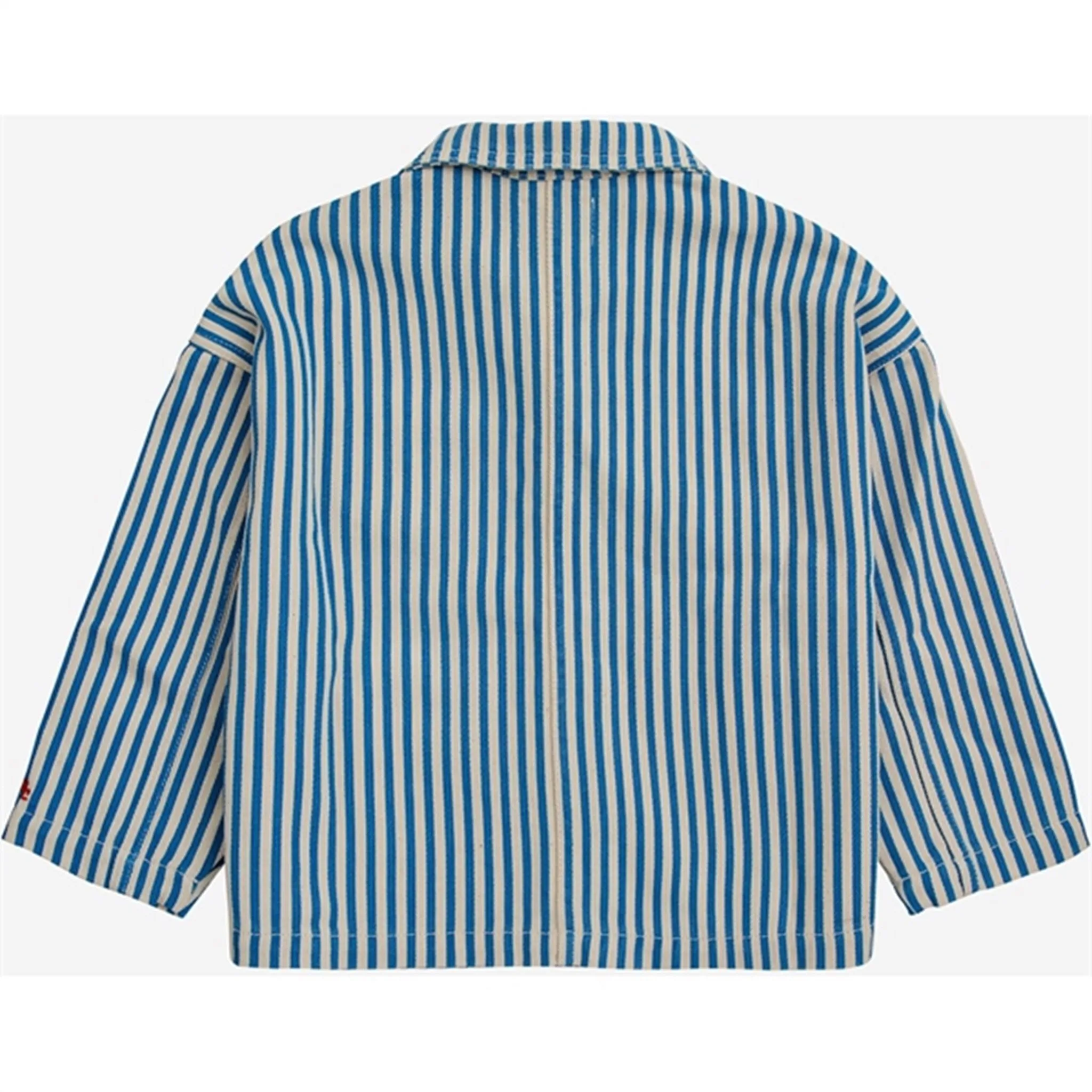 Bobo Choses Striped Color Block Denim Jacket Blue Weekend Vibe Tactics