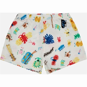 Trendy Vibe Bobo Choses Baby Funny Insects All Over Mini Shorts Offwhite