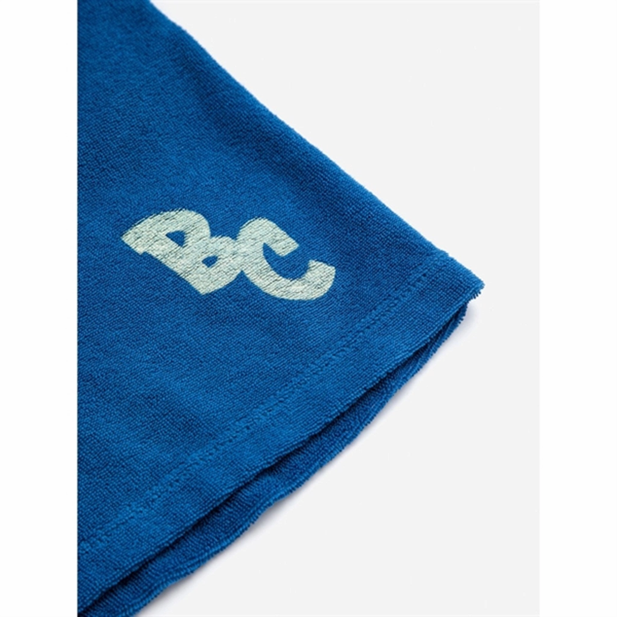 Bobo Choses Bc Terry Bermuda Shorts Blue Abrasion Dispersing Weave