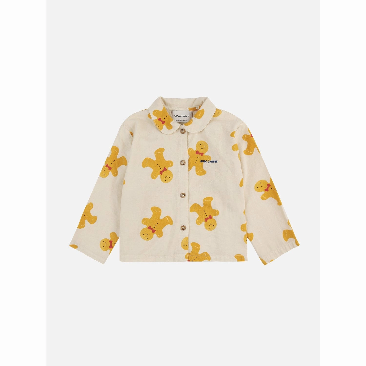 Gentle Comfy Style High Rise Fit Bobo Choses Offwhite Baby Gingerbread All Over Lounge Set