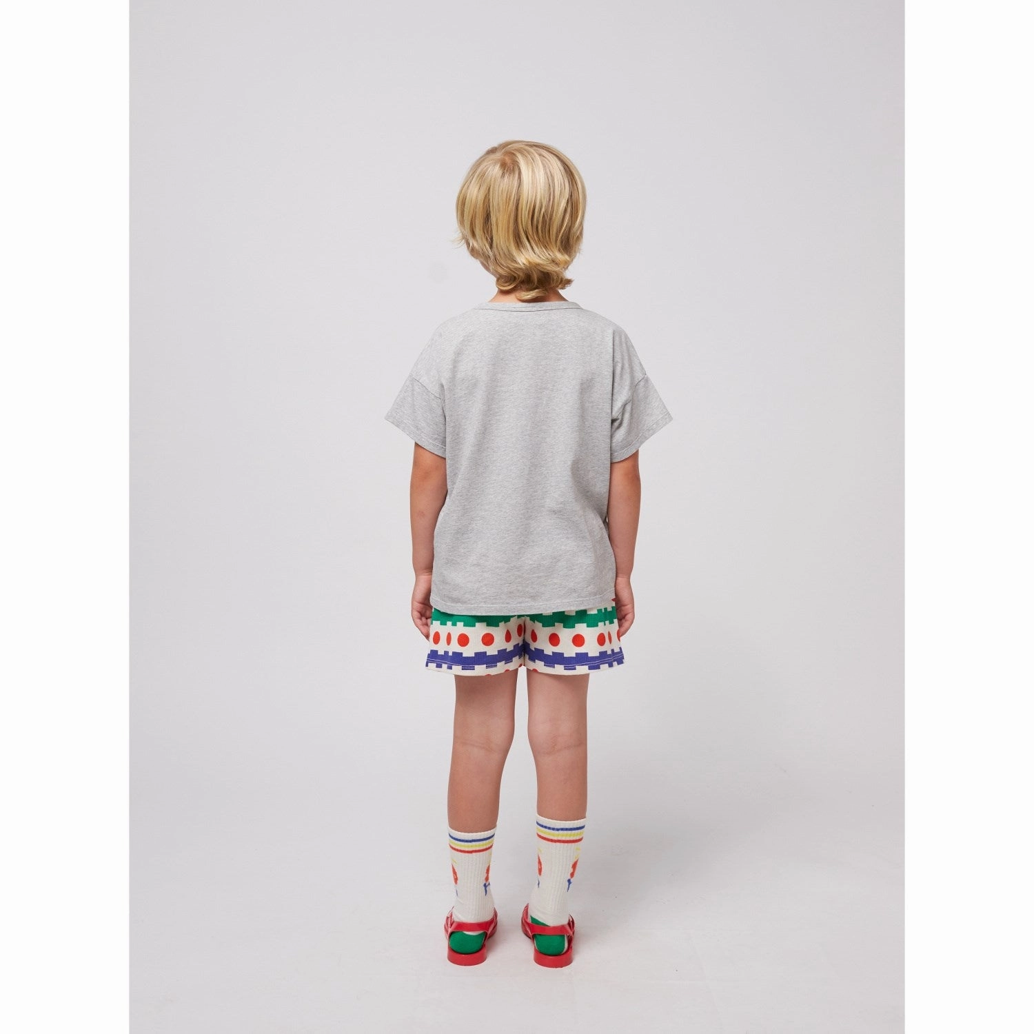 day trip Bobo Choses Offwhite Geometric All Over Waffle Shorts