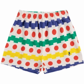 creative industry SoftInnerLining Bobo Choses Offwhite Geometric All Over Waffle Shorts