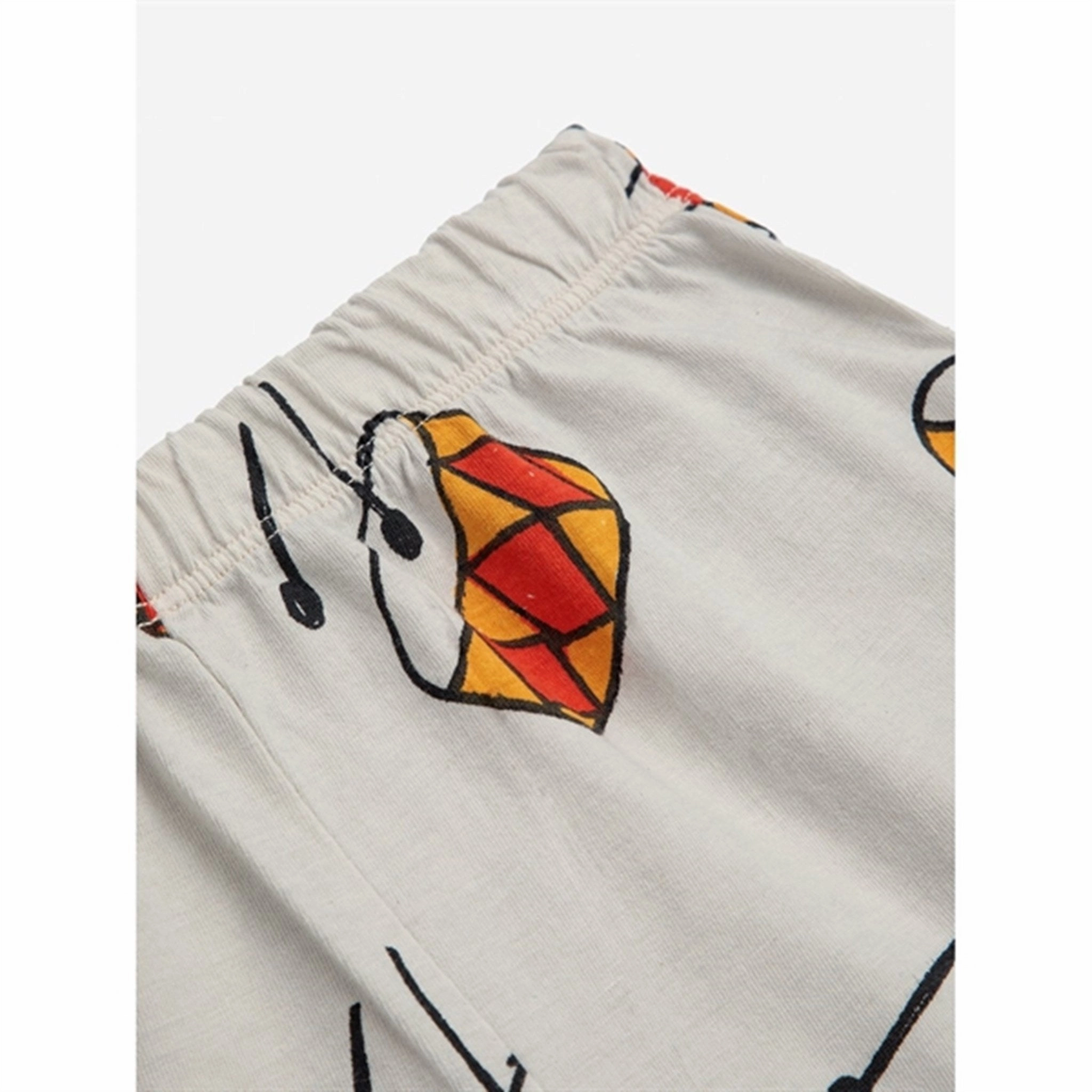 Abrasion Resistant Hem No Ride Up Design Bobo Choses Play The Drum All Over Shorts Mini Beige
