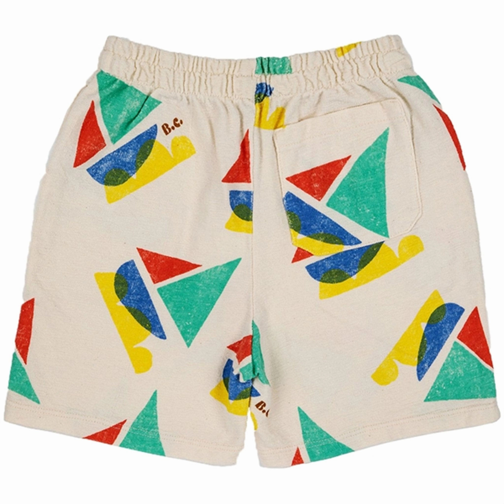 custom-made Casual Outfit Bobo Choses White Multicolor Sail Boat All Over Bermuda Shorts