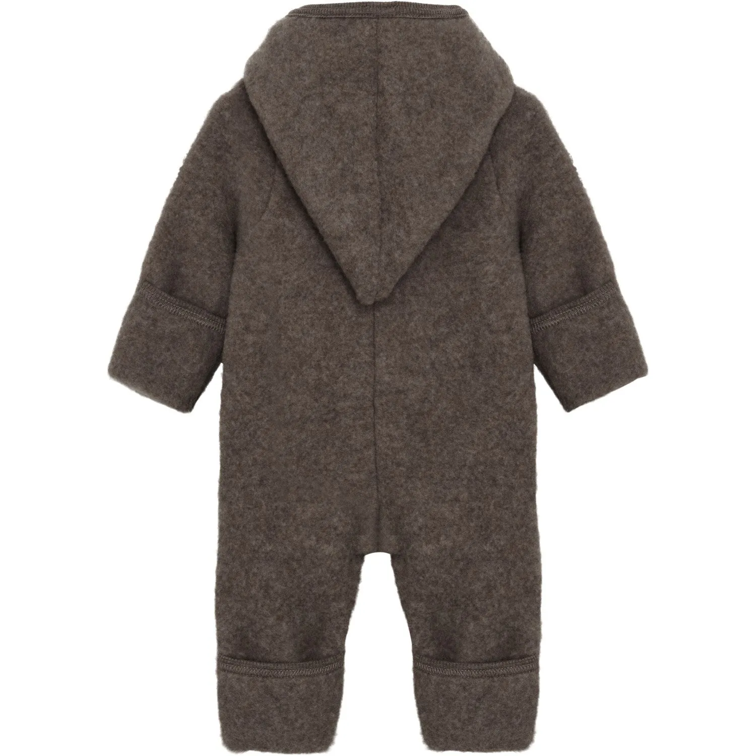 Huttelihut Brown Melange Pram Suit Pixie Wool Fleece Limited-Edition