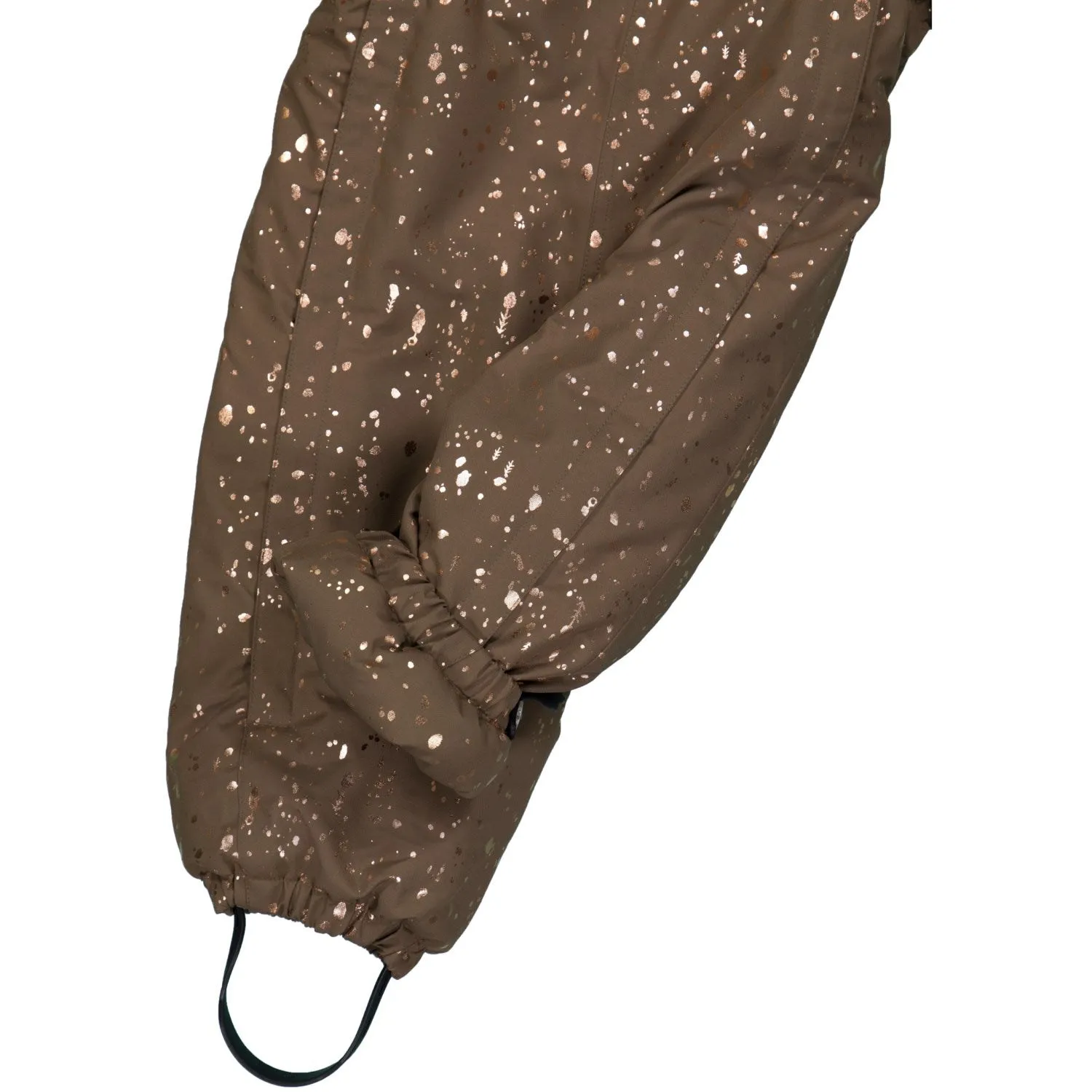 Sleek button-front piece Repair-Friendly Mikk-Line Chocolate Chip Polyester Suit Glitter