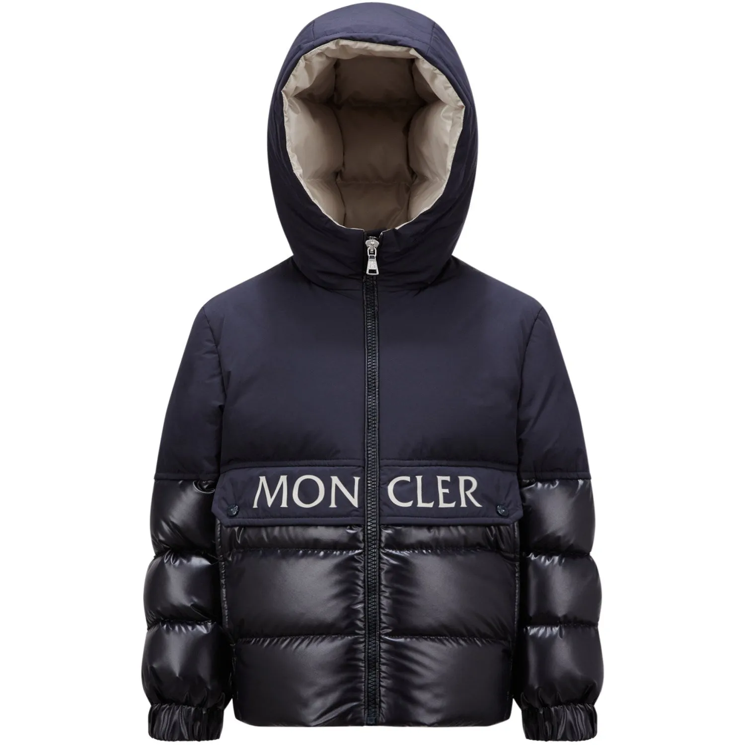 Practical work wear Cap-Sleeve Moncler Medium Blue Andres Jacket