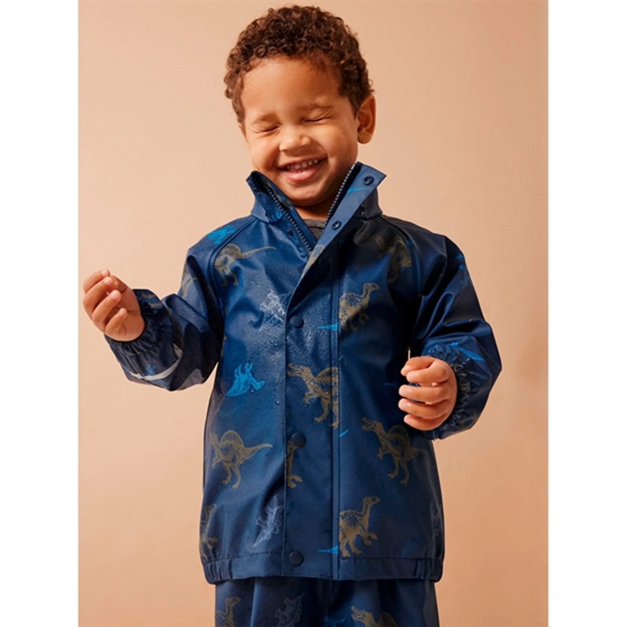 Puddle Jumping Style Name it Insignia Blue Dry Rain Set Dino