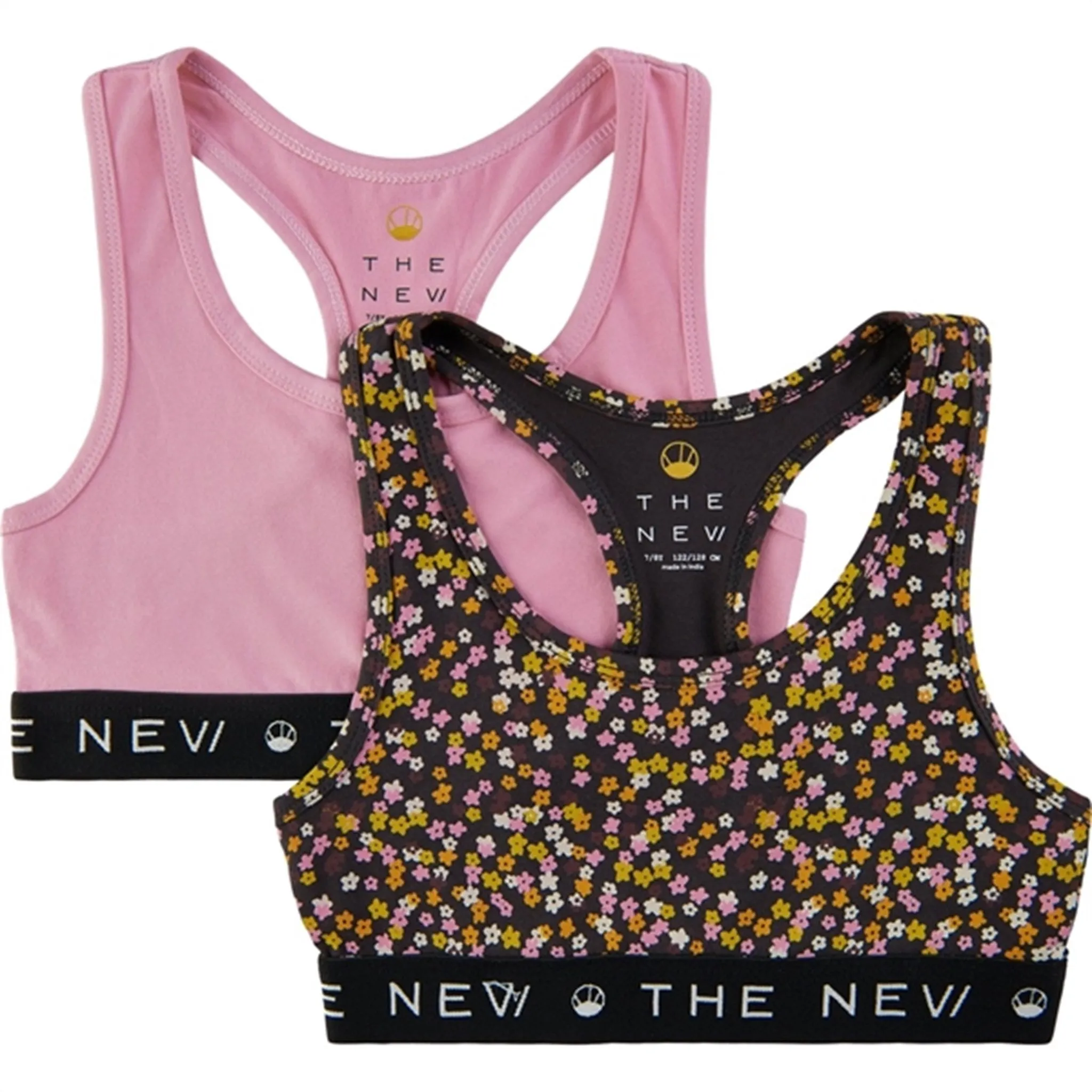 Wide Elastic Band Wrinkle-Resistant The New Pastel lavender Top 2-pack