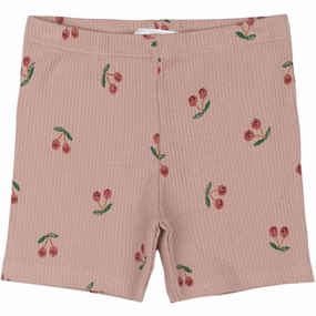 Effortless Wear Airy Design THE NEW Siblings Adobe Rose AOP Oona Tight Rib Shorts