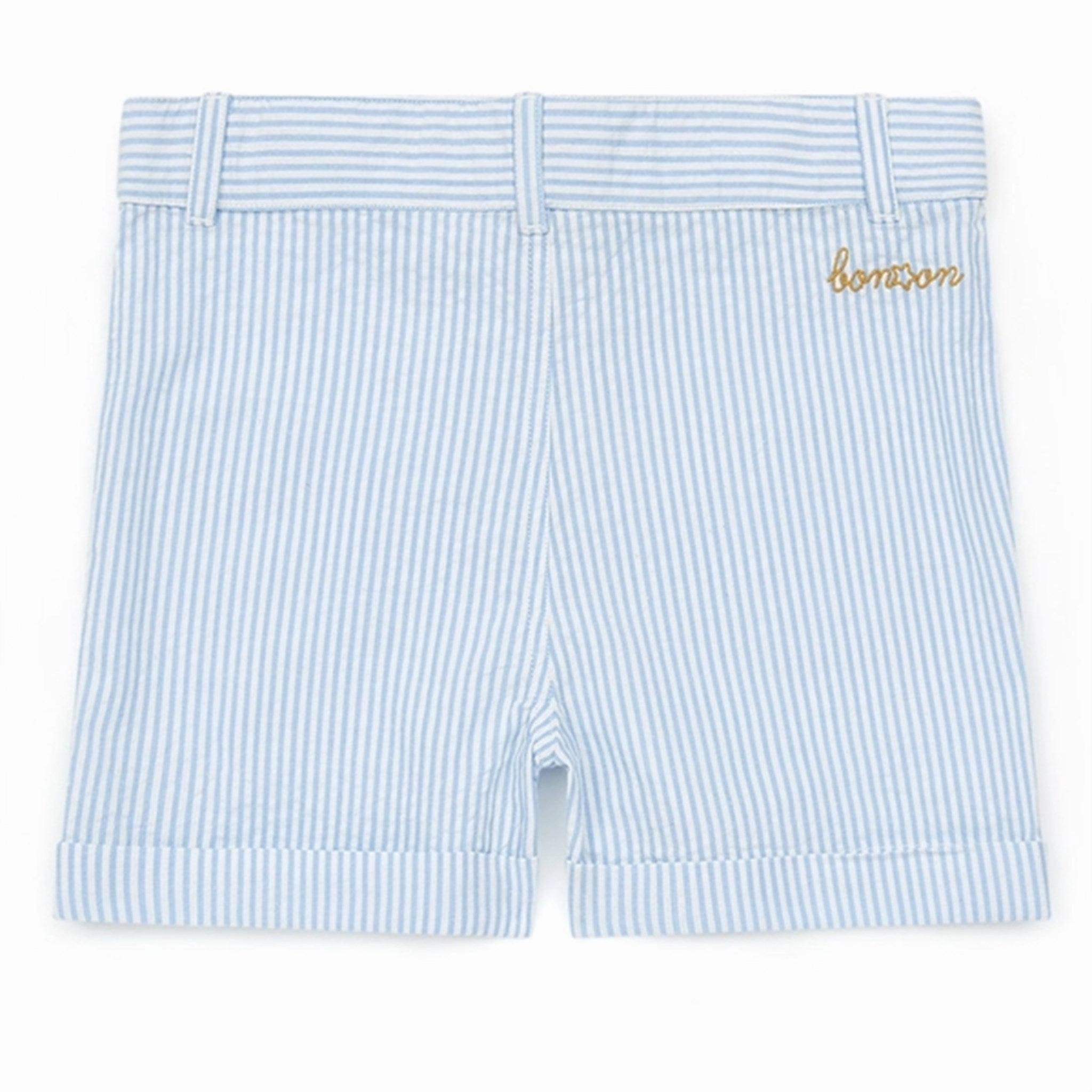 Multi Pocket Functionality Tear Resistant Weave BONTON Rayure Bleue Shorts