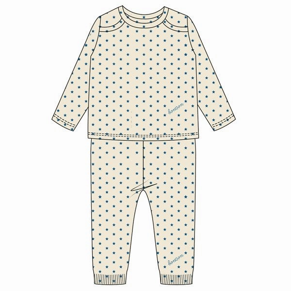 BONTON Semi Ciel Pyjamas Set Soft Jersey Knit