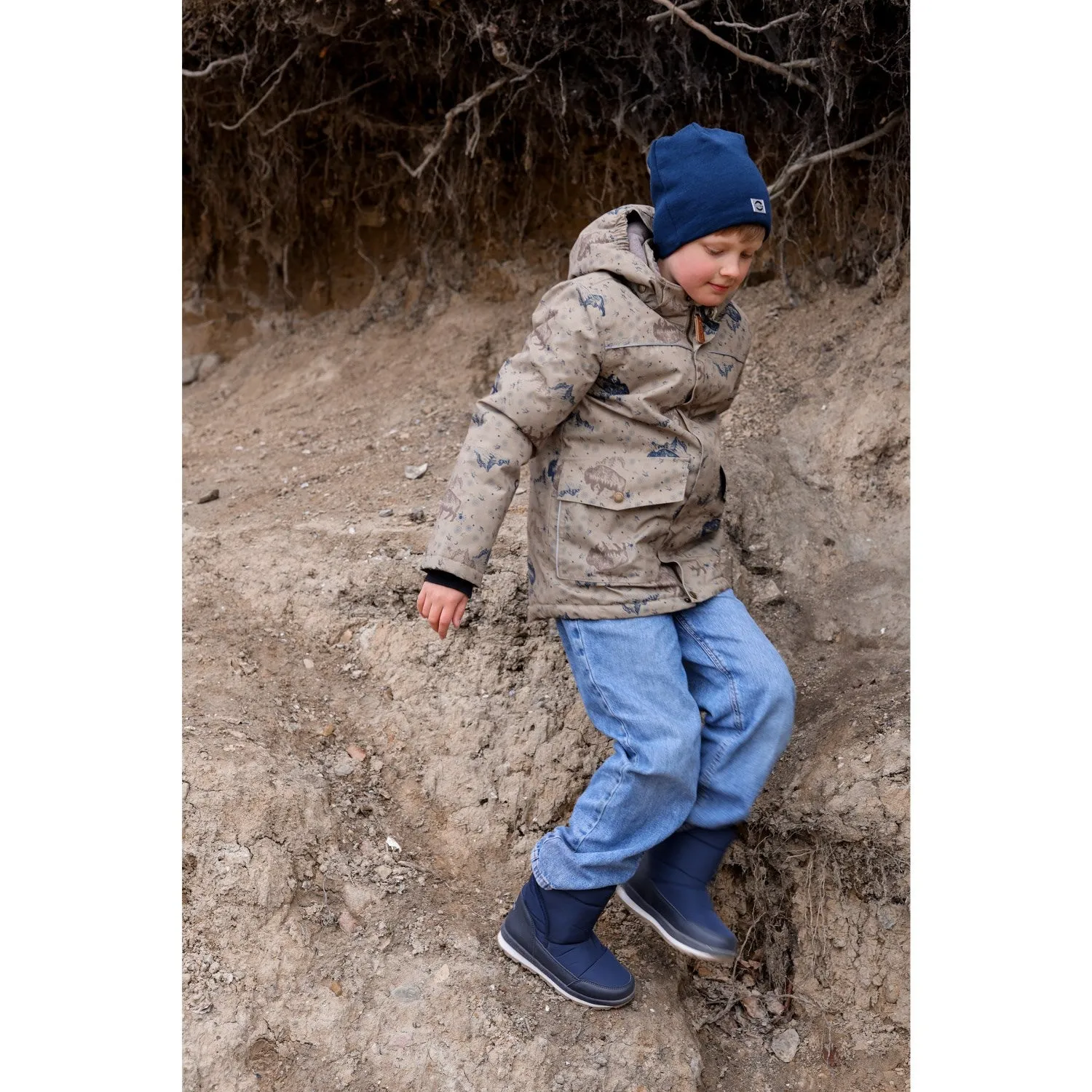 Record Mikk-Line Coriander Polyester Boys Jacket AOP