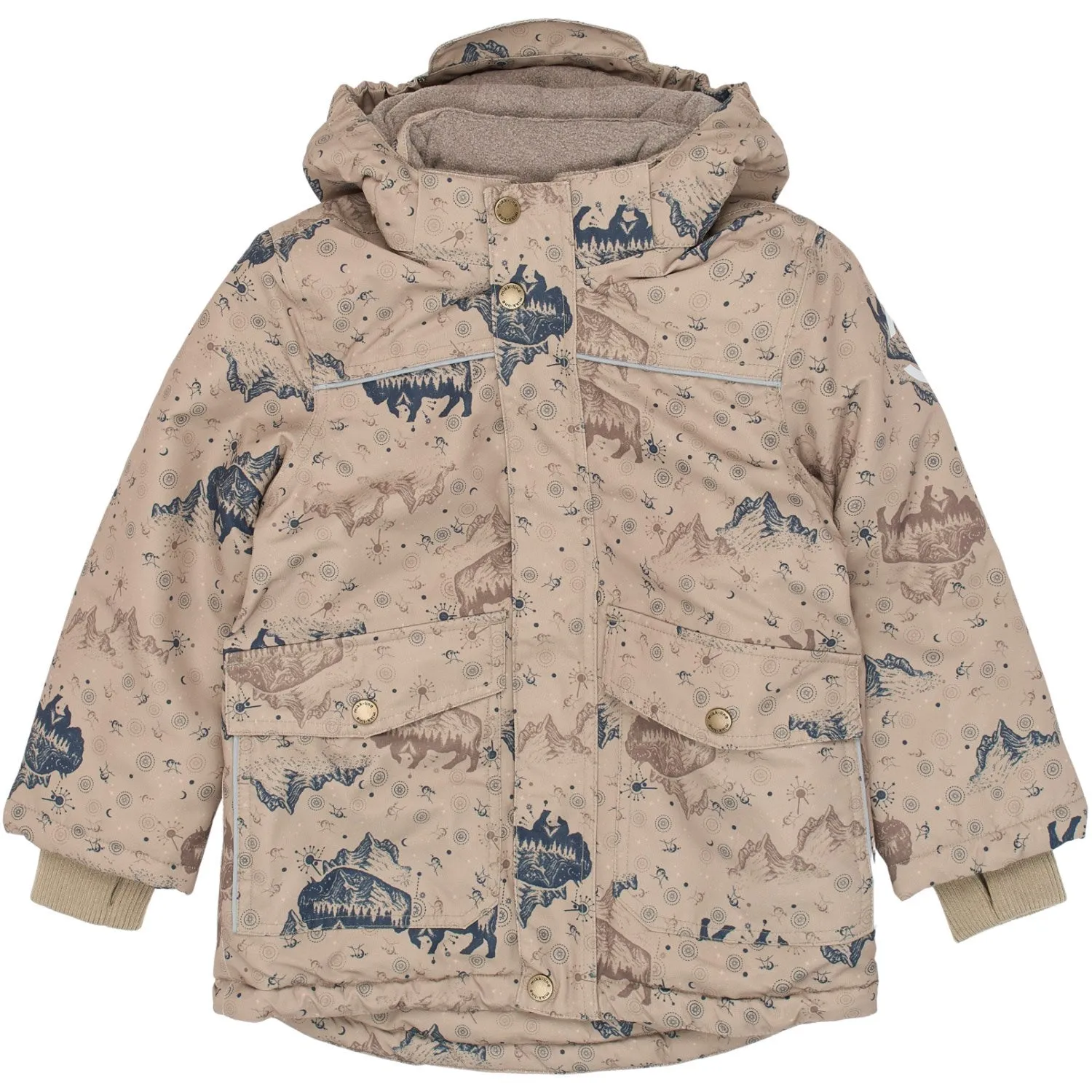 Multi Directional Stretch anniversary event Mikk-Line Coriander Polyester Boys Jacket AOP