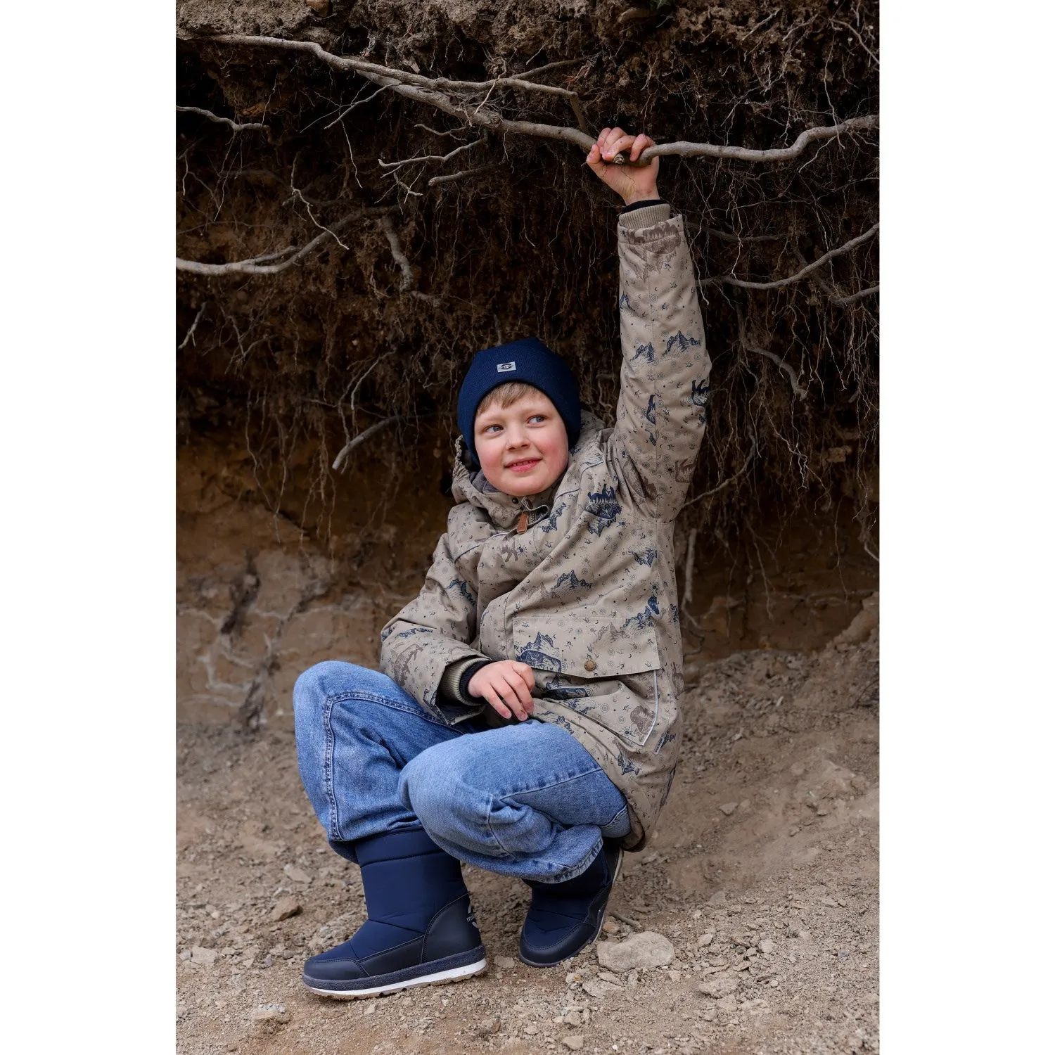 Mikk-Line Coriander Polyester Boys Jacket AOP Style Statement